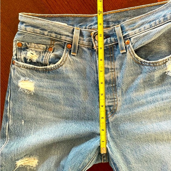 Levi’s Distressed 501 Denim Jeans - Picture 9 of 10